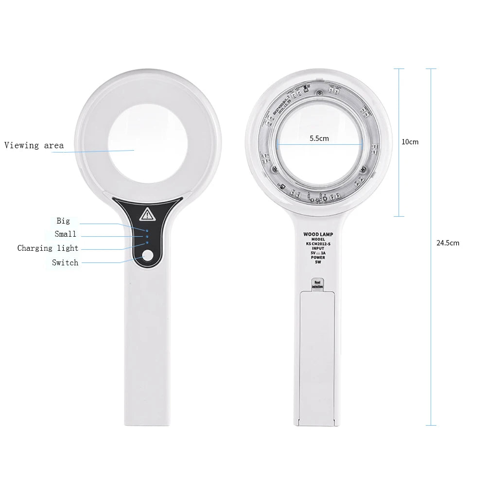AOKO New Skin Analyzer For Skin UV Magnifying For Beauty Facial