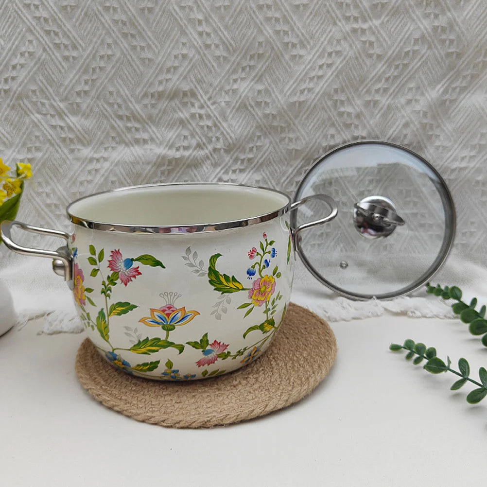 Enamel Pot Soup Multi-functional Stewing Kitchen Essentials