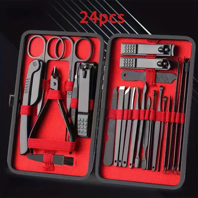 24 Pieces Nail Clippers Manicure Cutters Personal Care Large Set