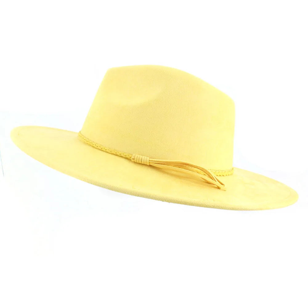 Hat Men Women Autumn Winter Felt Jazz Hats Classic Church Fedoras Chapeau Sombrero Mujer