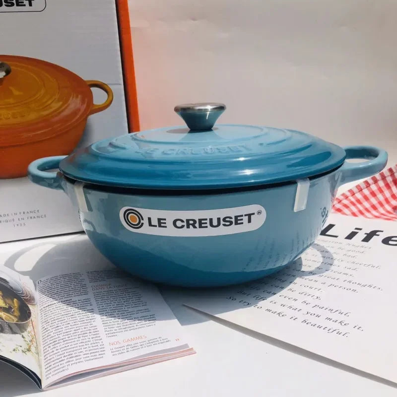 Cast Iron Hot Pot with Cover Multifunctional Cooking Pot