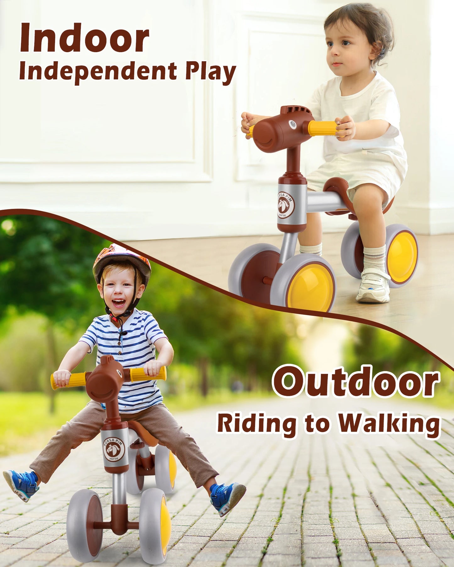 Baby Balance Bike for 1-2 Year Old Boys Girls