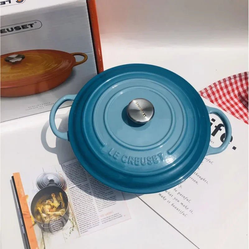 Cast Iron Hot Pot with Cover Multifunctional Cooking Pot