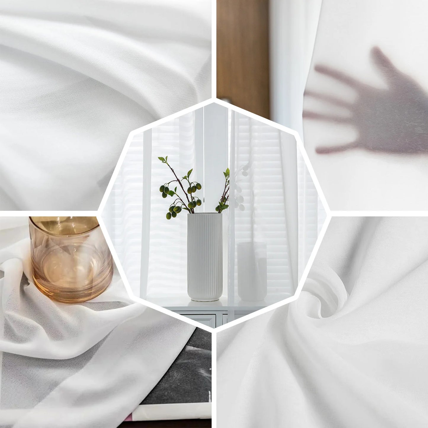 Curtain For Living Room Bedroom Kitchen Window Tulle Curtains Home Essentials