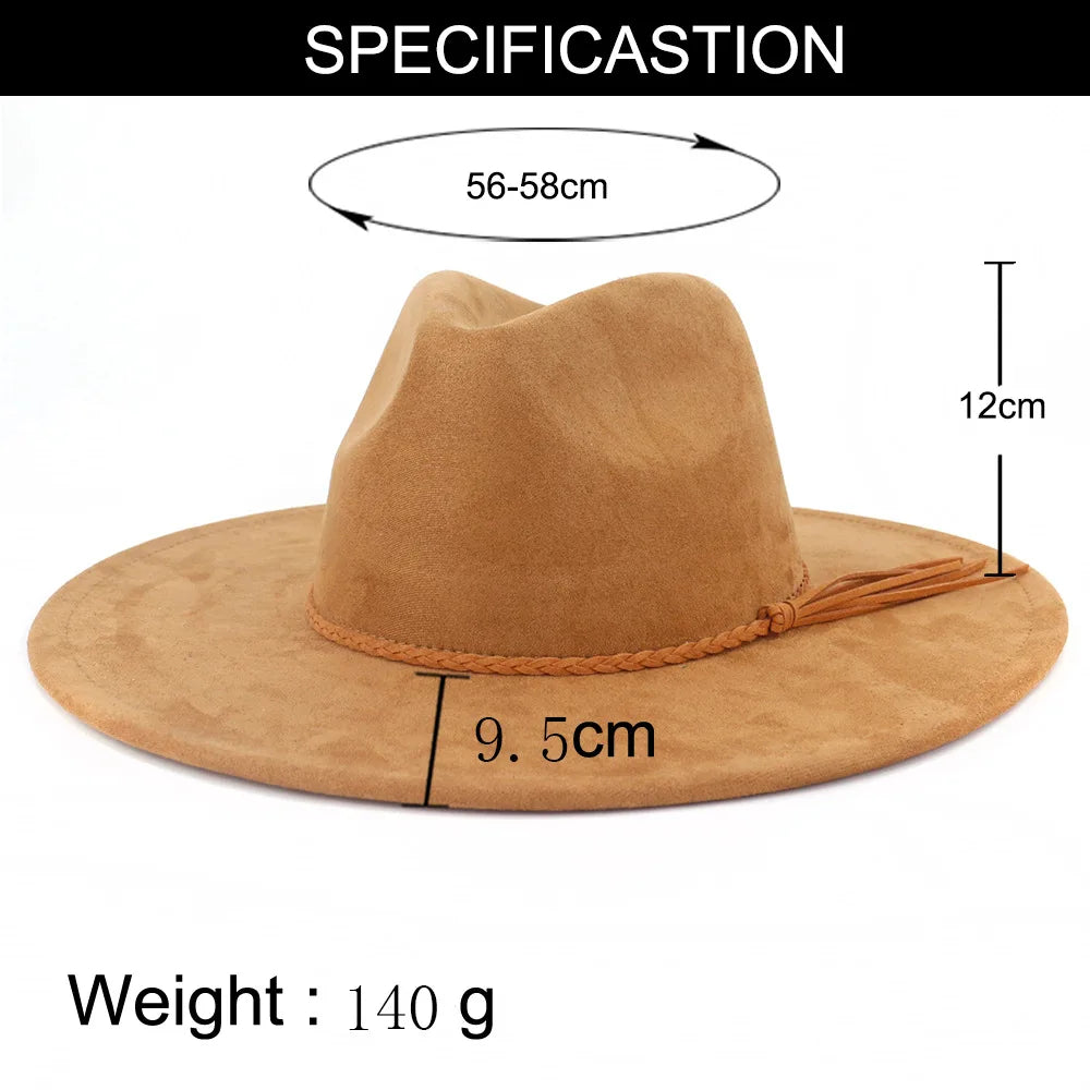Hat Men Women Autumn Winter Felt Jazz Hats Classic Church Fedoras Chapeau Sombrero Mujer