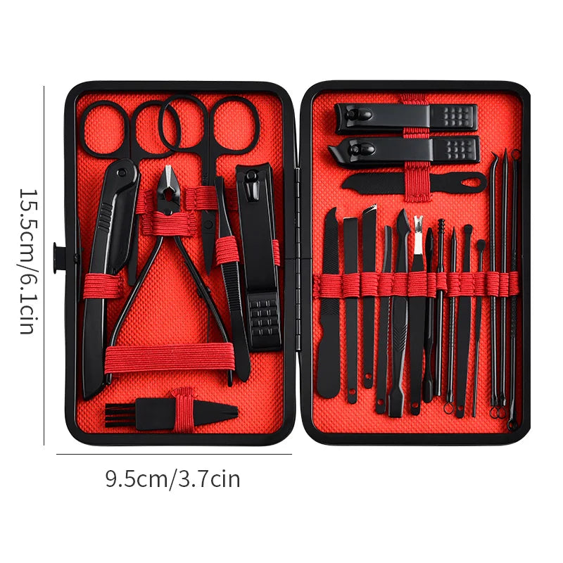 24 Pieces Nail Clippers Manicure Cutters Personal Care Large Set