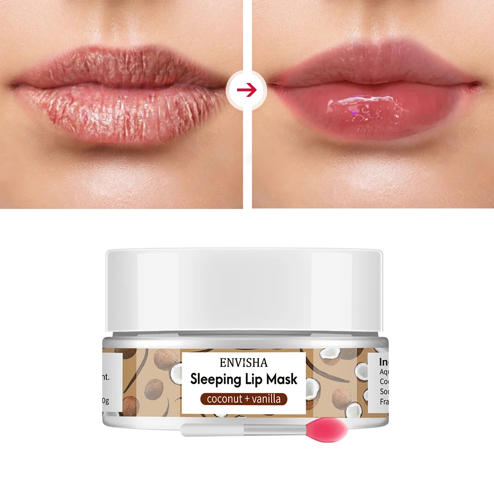 ENVISHA Coconut Lip Sleep Mask Night Sleeping