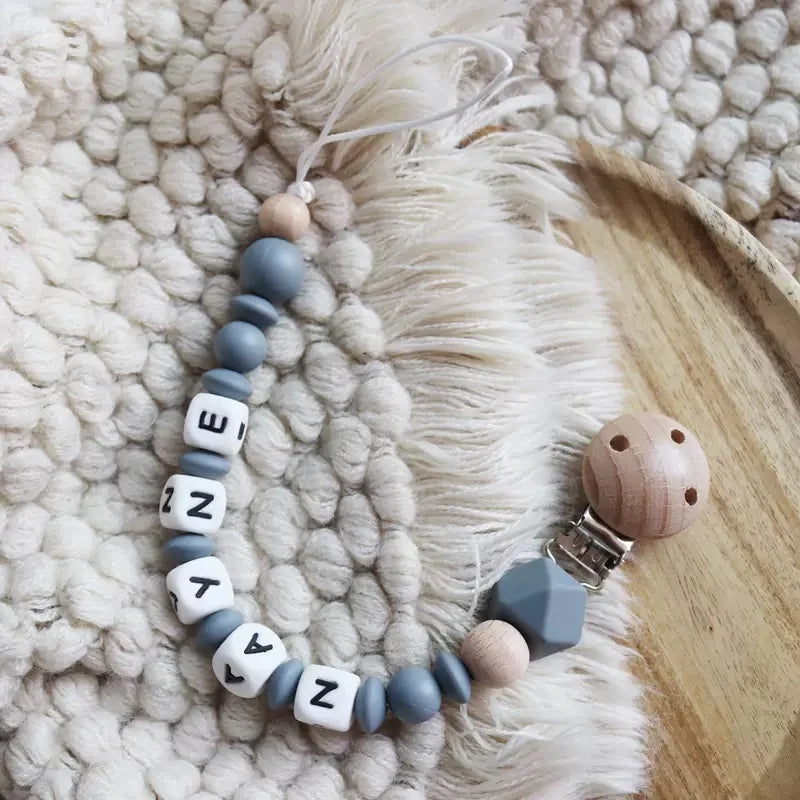 INS Personalize Name Baby Pacifier Clip