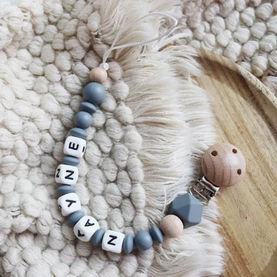 INS Personalize Name Baby Pacifier Clip