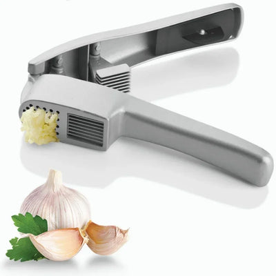 2 In 1 Multifunctional Garlic Press Garlic Slicer Zinc Alloy Manual Kitchen Gadget and Accessories