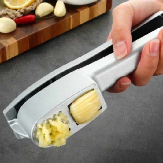 2 In 1 Multifunctional Garlic Press Garlic Slicer Zinc Alloy Manual Kitchen Gadget and Accessories