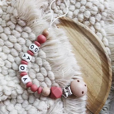 INS Personalize Name Baby Pacifier Clip