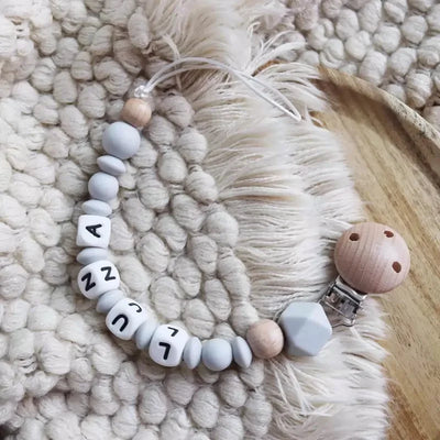 INS Personalize Name Baby Pacifier Clip