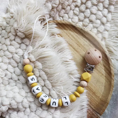 INS Personalize Name Baby Pacifier Clip