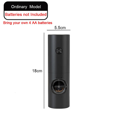 Electric Salt And Pepper Grinder Gravity Sensor Spice Mill Adjustable Coarseness