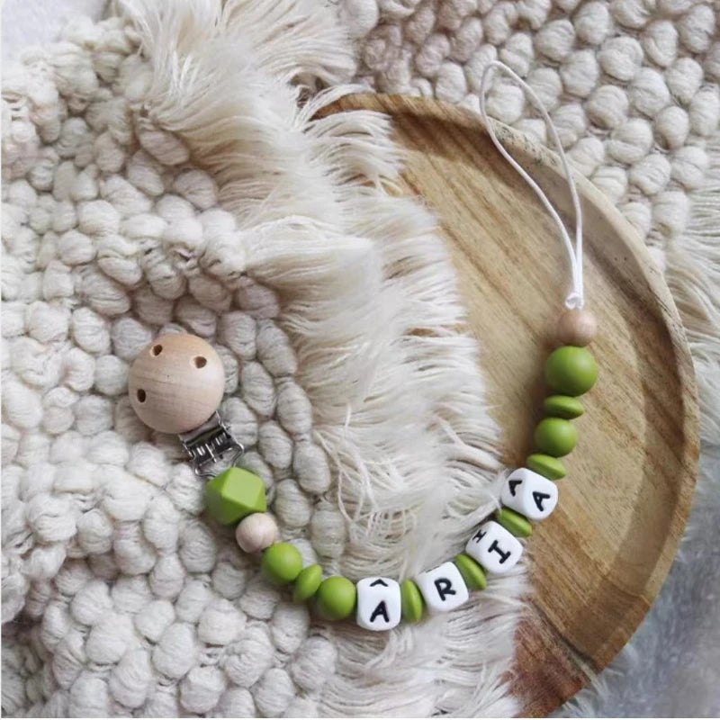 INS Personalize Name Baby Pacifier Clip
