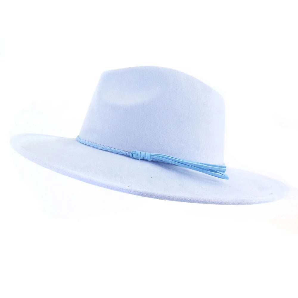 Hat Men Women Autumn Winter Felt Jazz Hats Classic Church Fedoras Chapeau Sombrero Mujer