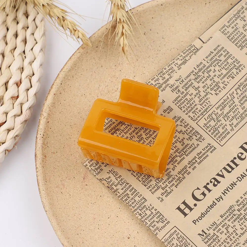 1Piece Square Acetate Acrylic INS Korean Hair Clips Girls
