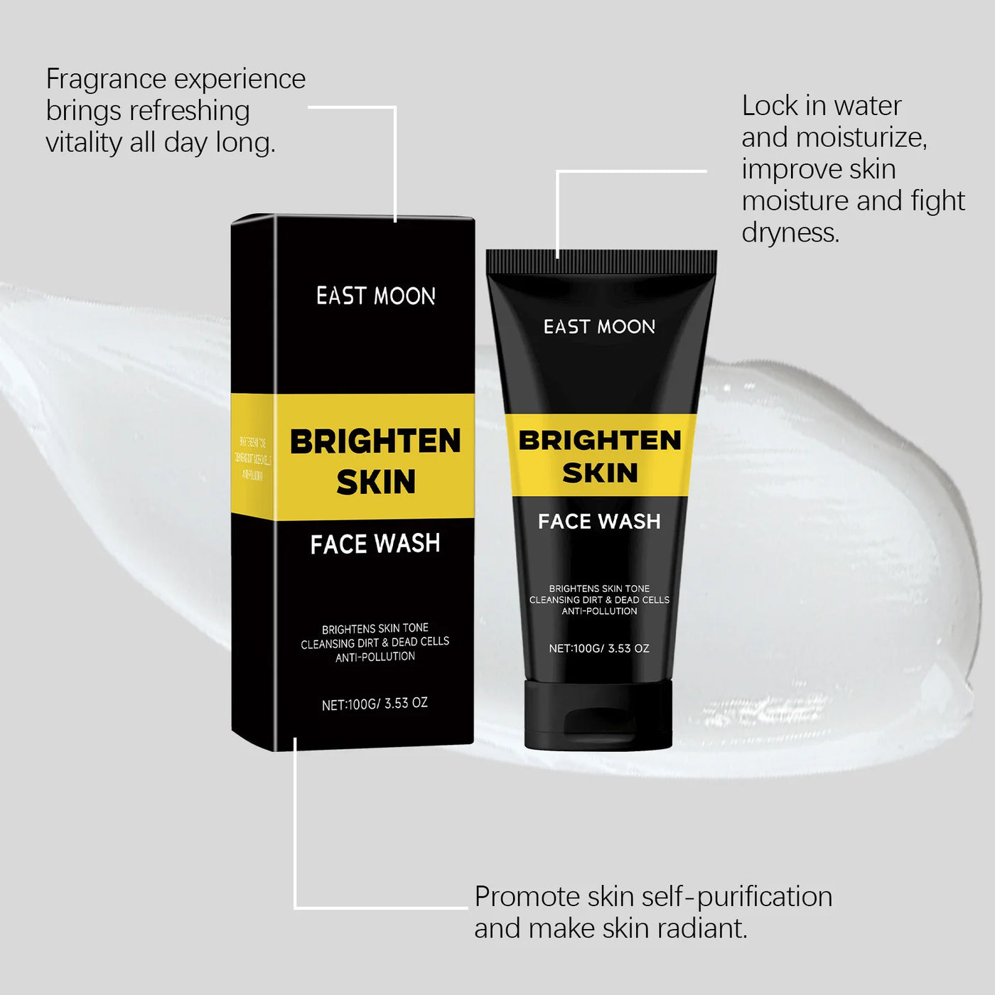 Facial Moisturizing Cleanser Oil Control Keep Brighten Reduce Blackhead Scrub Cosmetic