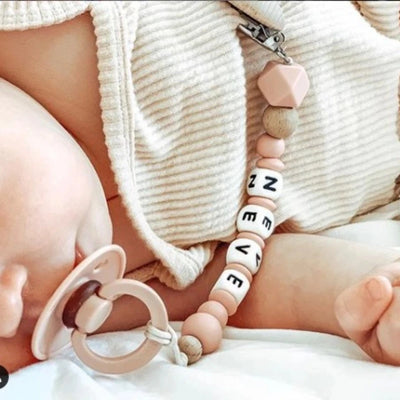INS Personalize Name Baby Pacifier Clip