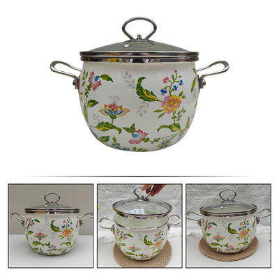 Enamel Pot Soup Multi-functional Stewing Kitchen Essentials