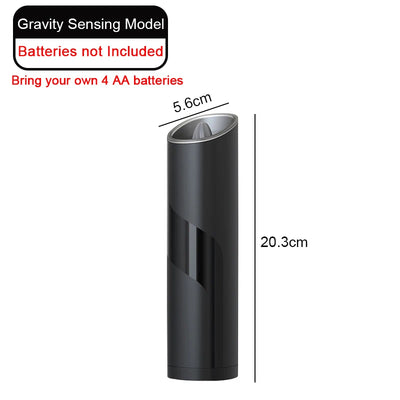 Electric Salt And Pepper Grinder Gravity Sensor Spice Mill Adjustable Coarseness