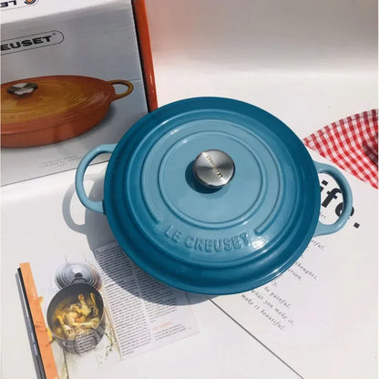 Cast Iron Hot Pot with Cover Multifunctional Cooking Pot