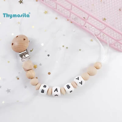 INS Personalize Name Baby Pacifier Clip