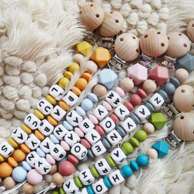 INS Personalize Name Baby Pacifier Clip