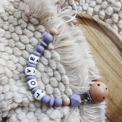 INS Personalize Name Baby Pacifier Clip