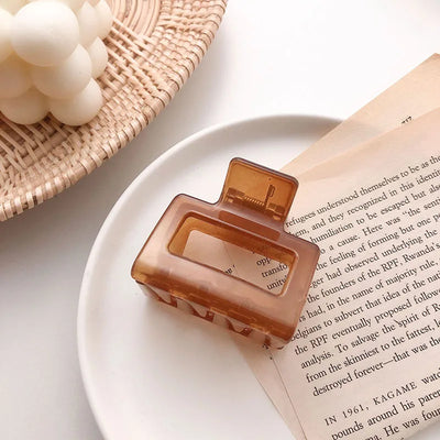 1Piece Square Acetate Acrylic INS Korean Hair Clips Girls