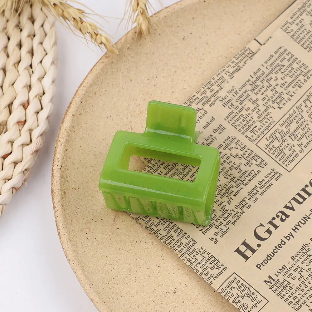 1Piece Square Acetate Acrylic INS Korean Hair Clips Girls