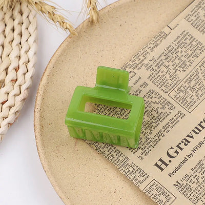 1Piece Square Acetate Acrylic INS Korean Hair Clips Girls