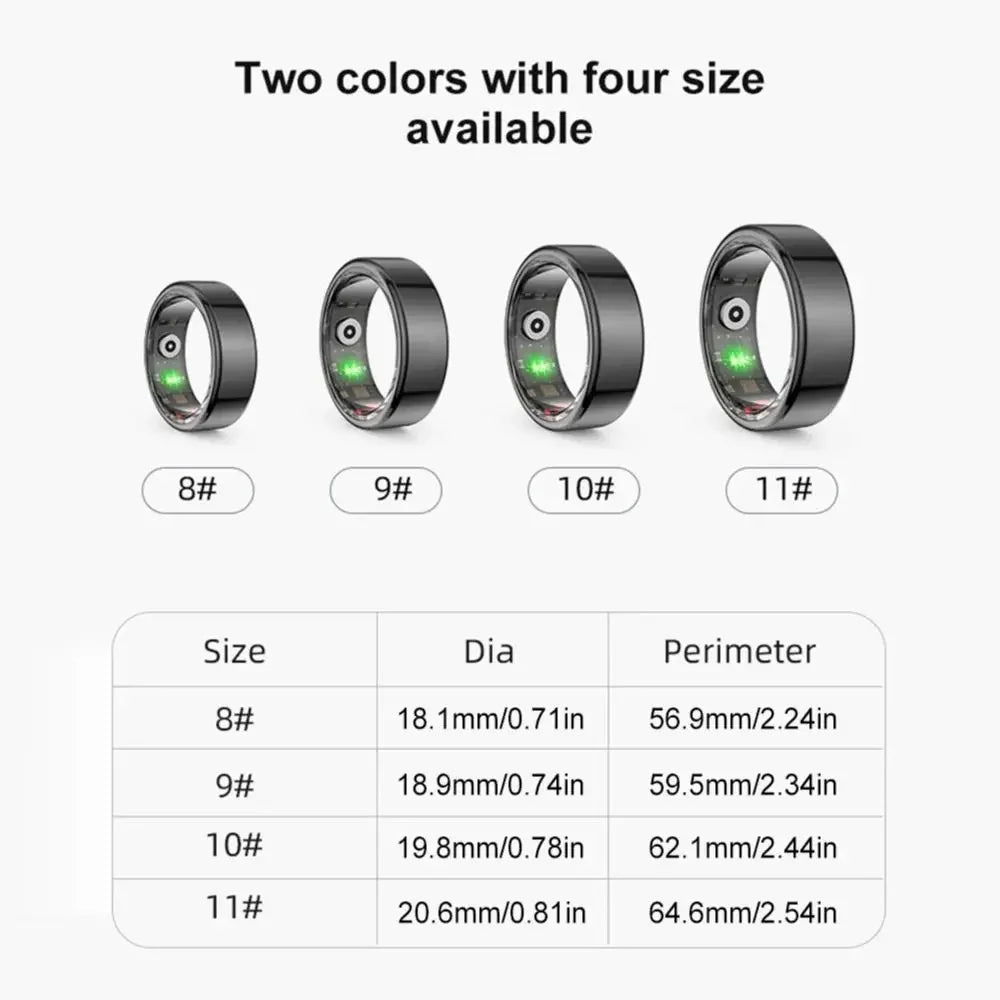 2025 NEW R02 Smart Ring Heart Rate Health Monitor