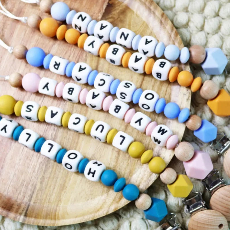 INS Personalize Name Baby Pacifier Clip