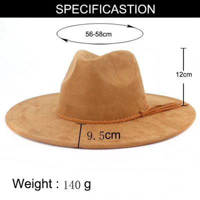 Hat Men Women Autumn Winter Felt Jazz Hats Classic Church Fedoras Chapeau Sombrero Mujer
