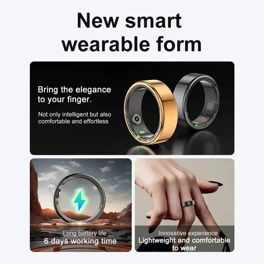 2025 NEW R02 Smart Ring Heart Rate Health Monitor