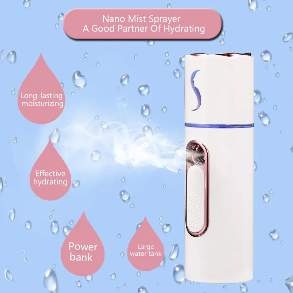 humidification of cold spray face steamer nano moisturizing spray carrying beauty
